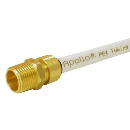 TECTITE BY APOLLO 3/8 in. (1/2 in. O.D.) Brass Push-To-Connect x 1/2 in. Male Pipe Thread Reducing Adapter FSBMA3812